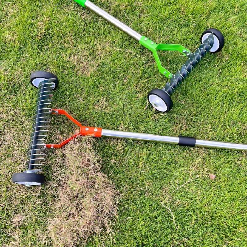 Weeding Roller Rake with Wheel - Gardening Tools To Remove Grass recension och pris