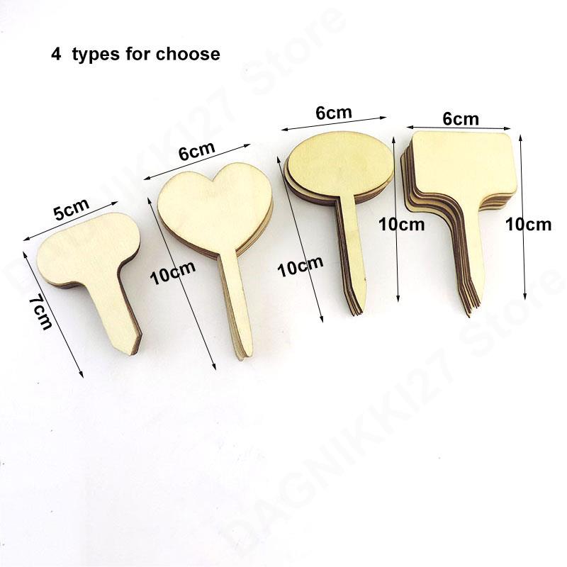 10x T-Type Wooden Plant Labels - Gardening Tools Types recension och pris