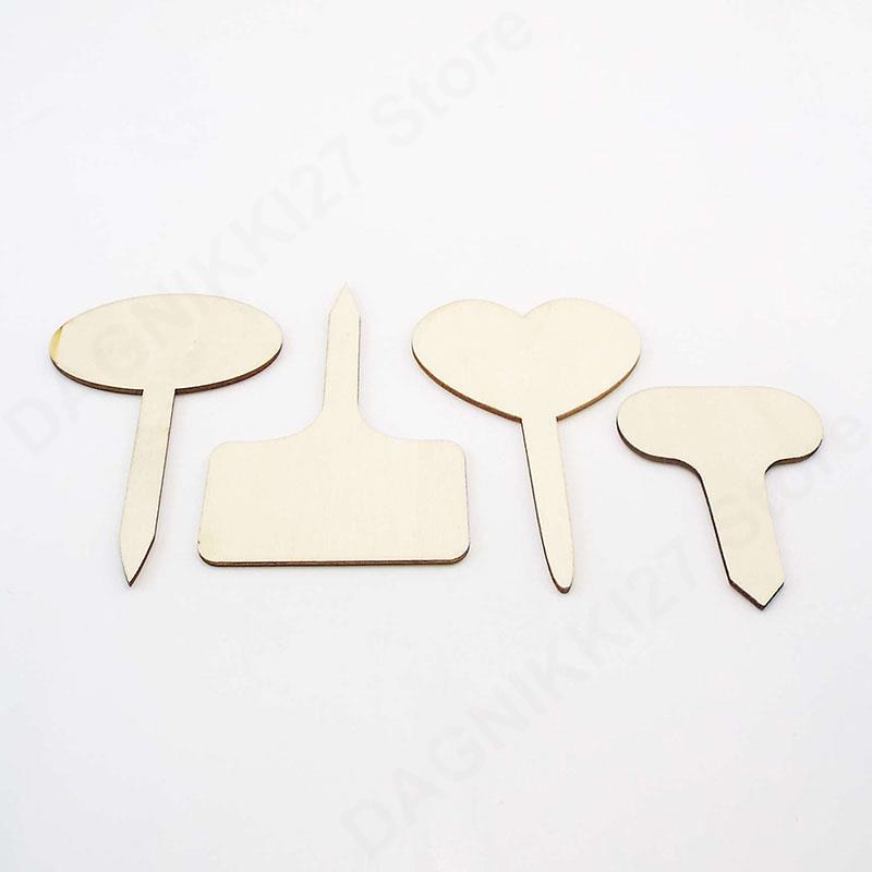 10x T-Type Wooden Plant Labels - Gardening Tools Types recension och pris